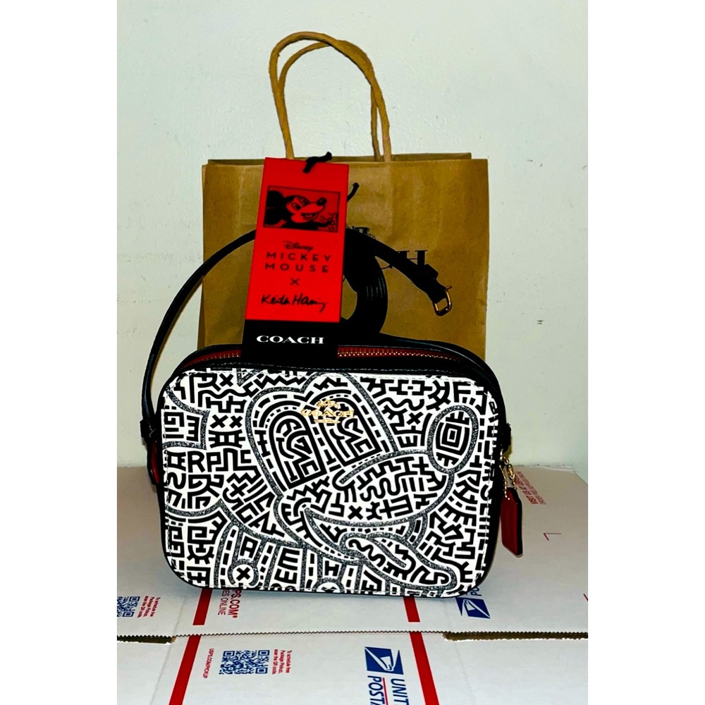 🔥New🔥 Coach (by Keith Haring) x Mickey Mouse Cross-Body Bag - $200 - Picture 10 of 10